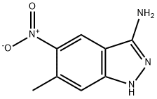 6-Methyl-5-nitro-1H-indazol-3-ylamine Struktur