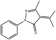 4-ISOPROPYLIDENE-5-METHYL-2-PHENYL-2,4-DIHYDRO-PYRAZOL-3-ONE Struktur