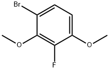 4-Bromo-2-fluoro-1,3-dimethoxybenzene Struktur