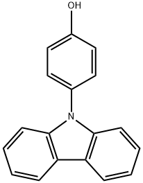 N-(4-hydroxyphenyl)carbazole Struktur