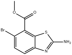 Methyl 2-amino-6-bromobenzo[d]thiazole-7-carboxylate Struktur