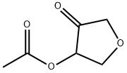 4-Oxotetrahydrofuran-3-yl acetate Struktur