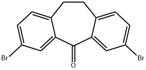 3,7-Dibromo-10,11-dihydro-dibenzo[a,d]cyclohepten-5-one Struktur