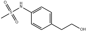 N-(4-(2-hydroxyethyl)phenyl)methanesulfonamide Struktur