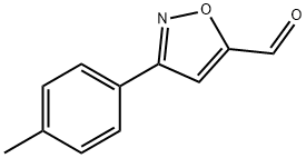 3-p-Tolylisoxazole-5-carbaldehyde Struktur