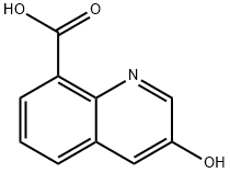 3-hydroxyquinoline-8-carboxylic acid Struktur