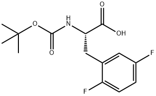 N-Boc-2,5-difluoro-L-phenylalanine Struktur