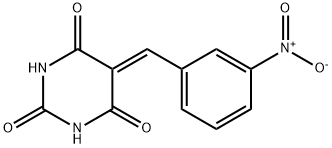 5-(3-NITRO-BENZYLIDENE)-PYRIMIDINE-2,4,6-TRIONE Struktur