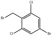 5-bromo-2-(bromomethyl)-1,3-dichlorobenzene Struktur