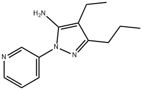 4-Ethyl-3-propyl-1-(pyridin-3-yl)-1H-pyrazol-5-amine Struktur