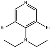 3,5-Dibromo-N,N-diethylpyridin-4-amine Struktur