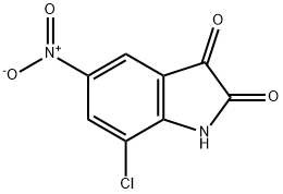 7-Chloro-5-nitro-1H-indole-2,3-dione Struktur