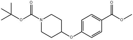 Methyl-4-(N-(tert-butoxycarbonyl)-4-piperidinyloxy)benzoate