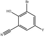 3-bromo-5-fluoro-2-hydroxybenzonitrile Struktur