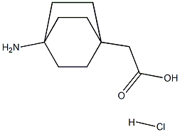 2-{4-aminobicyclo[2.2.2]octan-1-yl}acetic acid hydrochloride Struktur