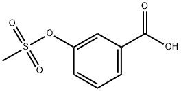 3-(methylsulfonyloxy)benzoic acid Structure