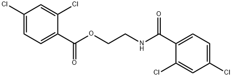 2-(2,4-dichlorobenzamido)ethyl 2,4-dichlorobenzoate Struktur