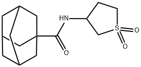 N-(1,1-dioxidotetrahydro-3-thienyl)-1-adamantanecarboxamide Struktur