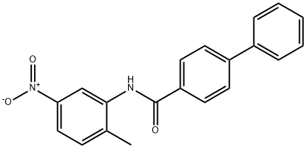 N-(2-methyl-5-nitrophenyl)-4-biphenylcarboxamide Struktur