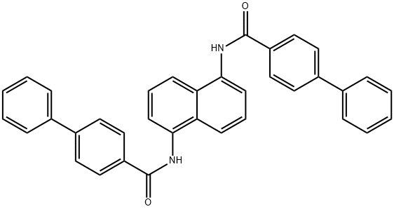 N,N'-1,5-naphthalenediyldi(4-biphenylcarboxamide) Struktur