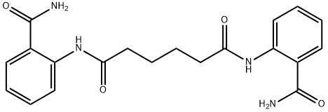 N,N'-bis(2-carbamoylphenyl)hexanediamide Struktur