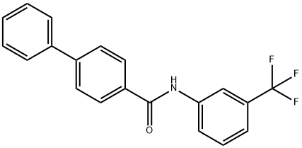 N-[3-(trifluoromethyl)phenyl]biphenyl-4-carboxamide Struktur