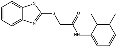 2-(1,3-benzothiazol-2-ylsulfanyl)-N-(2,3-dimethylphenyl)acetamide Struktur