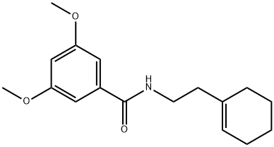 N-[2-(cyclohex-1-en-1-yl)ethyl]-3,5-dimethoxybenzamide Struktur