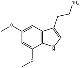 2-(5,7-dimethoxy-indol-3-yl)-ethylamine Struktur