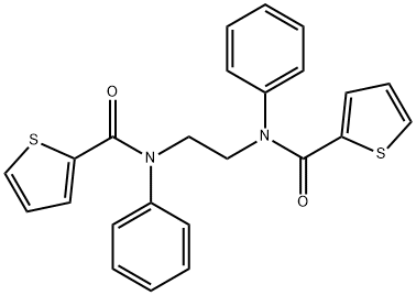 N,N'-ethane-1,2-diylbis(N-phenylthiophene-2-carboxamide) Struktur