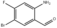 2-Amino-5-bromo-4-fluoro-benzaldehyde Struktur