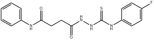 4-(2-{[(4-fluorophenyl)amino]carbonothioyl}hydrazino)-4-oxo-N-phenylbutanamide Struktur