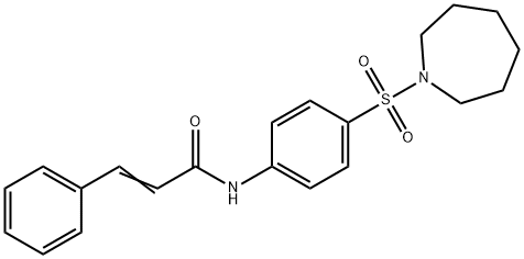 (2E)-N-[4-(azepan-1-ylsulfonyl)phenyl]-3-phenylprop-2-enamide Struktur