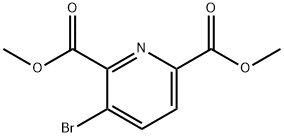 Dimethyl 3-bromopyridine-2,6-dicarboxylate Struktur