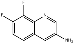 7,8-difluoroquinolin-3-amine Struktur