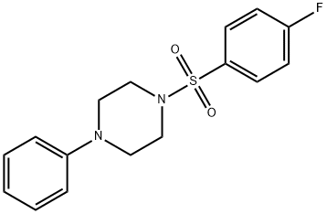 1-[(4-fluorophenyl)sulfonyl]-4-phenylpiperazine Struktur