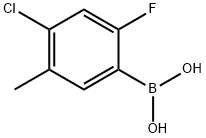 4-Chloro-2-fluoro-5-methylphenylboronic acid Struktur