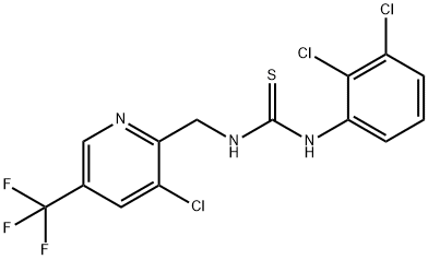 1-((3-Chloro-5-(trifluoromethyl)pyridin-2-yl)methyl)-3-(2,3-dichlorophenyl)thiourea Struktur