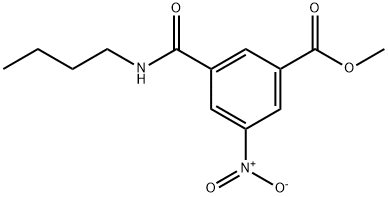 methyl 3-(butylcarbamoyl)-5-nitrobenzoate Struktur