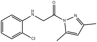 (2-chlorophenyl)[2-(3,5-dimethyl-1H-pyrazol-1-yl)-2-oxoethyl]amine Struktur