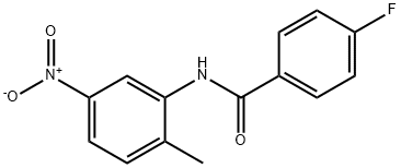 4-fluoro-N-(2-methyl-5-nitrophenyl)benzamide Struktur