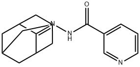 N'-(adamantan-2-ylidene)nicotinohydrazide Struktur