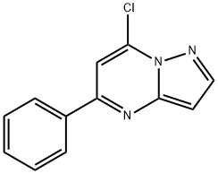 Pyrazolo[1,5-a]pyrimidine, 7-chloro-5-phenyl- Struktur