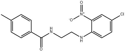 N-{2-[(4-chloro-2-nitrophenyl)amino]ethyl}-4-methylbenzamide Struktur