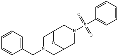 3-Benzyl-7-(Phenylsulfonyl)-9-Oxa-3,7-Diazabicyclo[3.3.1]Nonane Struktur