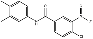 4-chloro-N-(3,4-dimethylphenyl)-3-nitrobenzamide Struktur