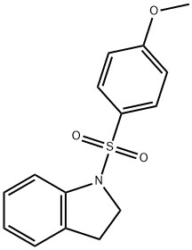 1-[(4-methoxyphenyl)sulfonyl]-2,3-dihydro-1H-indole Struktur