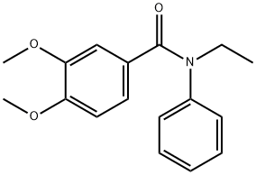 N-ethyl-3,4-dimethoxy-N-phenylbenzamide Struktur