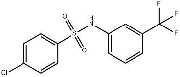 4-chloro-N-[3-(trifluoromethyl)phenyl]benzenesulfonamide Struktur