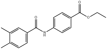 ethyl 4-(3,4-dimethylbenzamido)benzoate Struktur